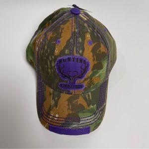 PUGS Hunting Camouflage Green Purple Hat